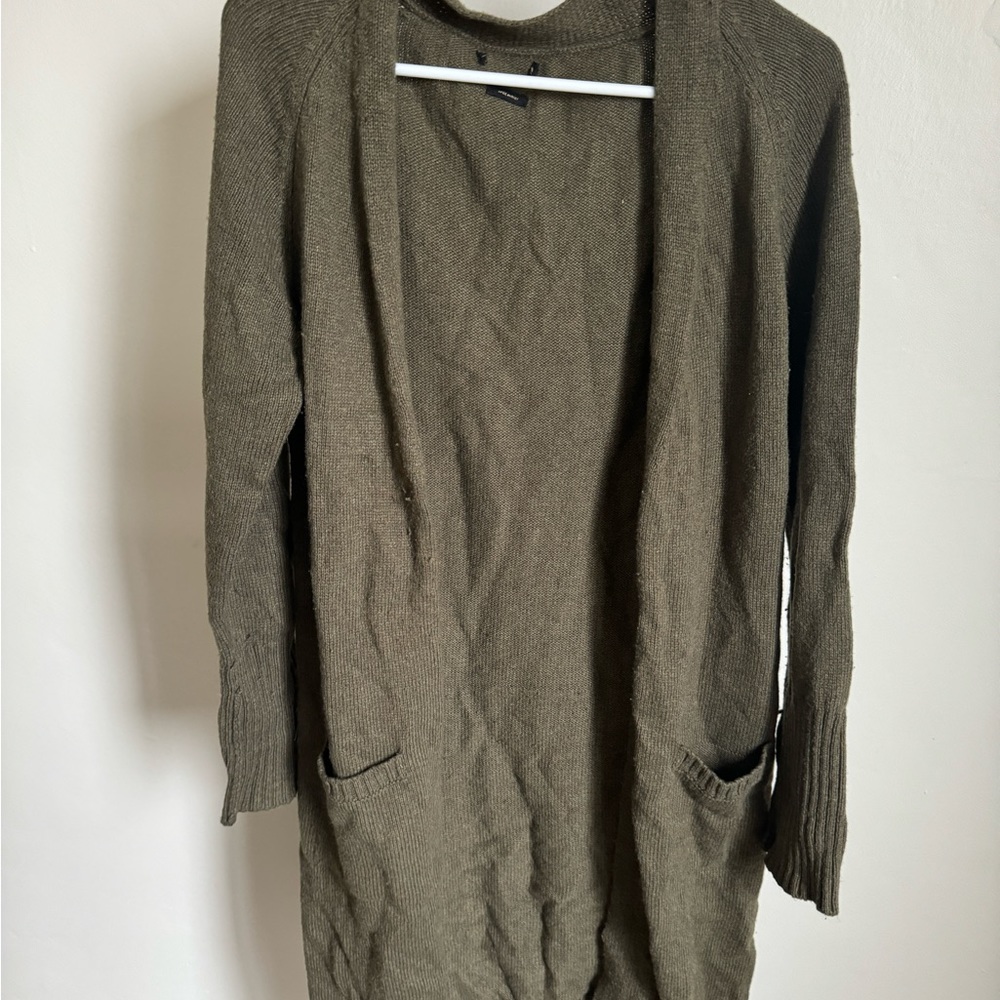 Knee length cardigan